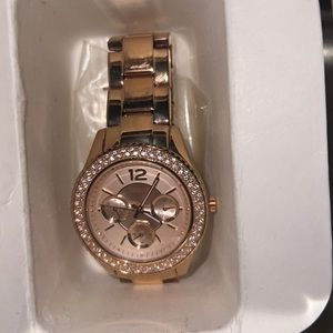 Rose Gold Fossil Watch